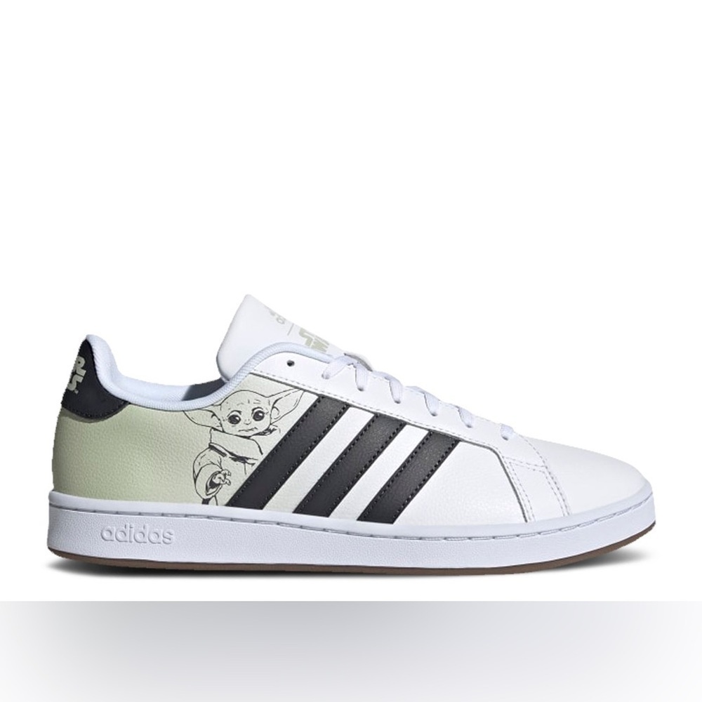 adidas Star Wars x Grand Court Baby Yoda Men's Sneakers White Black Grogu Sz 5.5 - Picture 12 of 12